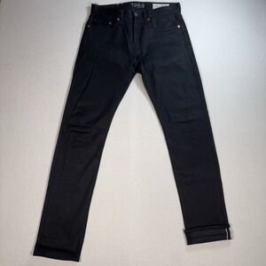 Gap‎ 1969 Japanese Selvedge Jeans Men's 30 (fits 31x33) True Black Slim Straight